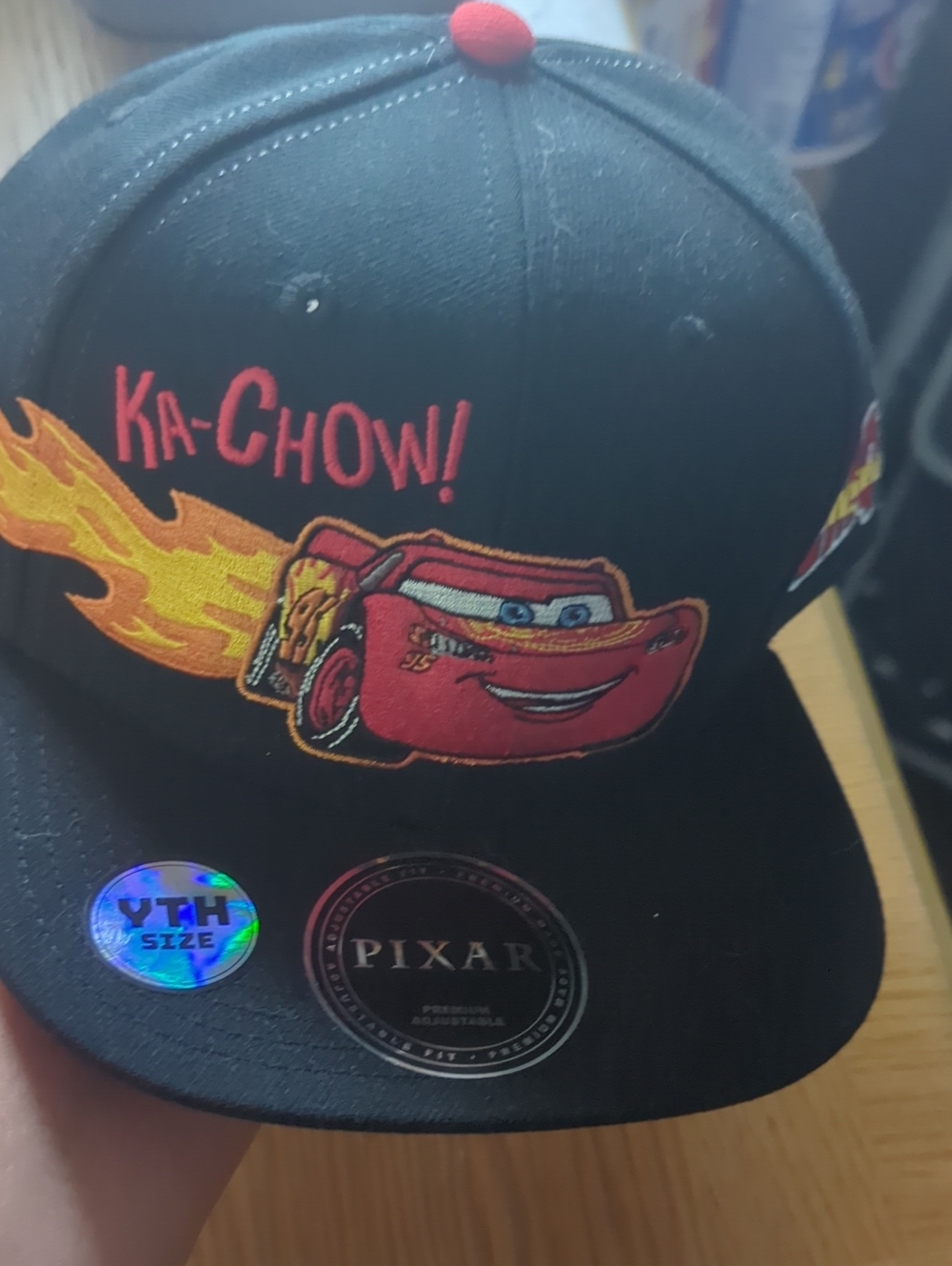 Disney Black, Red & Yellow Lightning McQueen Cap